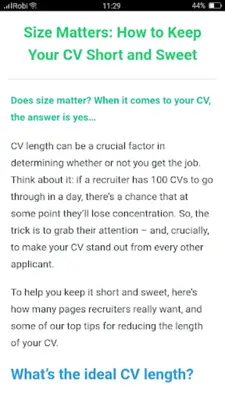 How To Write CV android App screenshot 3
